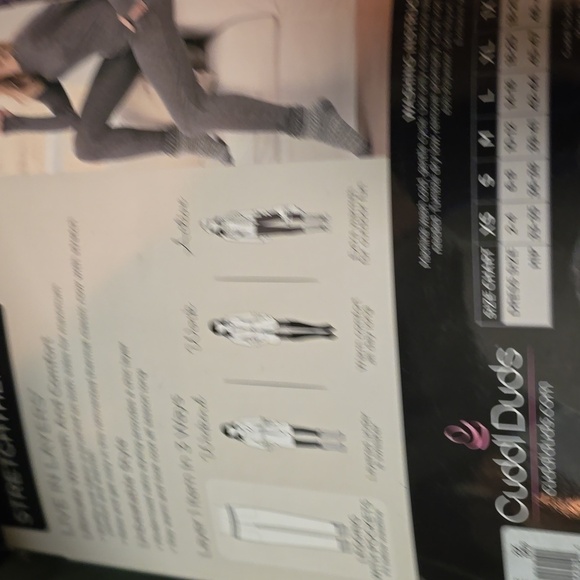 Cuddl Duds Stretch Thermal Long Sleeve Hoodie Tunic and pants set  2 pieces 2x - Picture 8 of 9